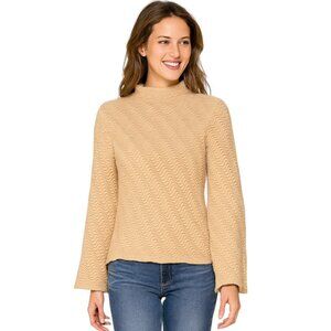 Sundance Wool Blend Turtleneck Sweater Beige Size S Neutral Fall Coastal Boho